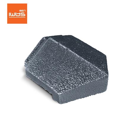 ครอบปิดปลายสันตะเข้ อดามัส แบบเรียบ ตราเพชร สีเทาแอตแลนติก_0