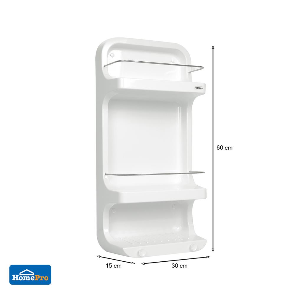 ชั้นวางติดผนัง 3 ชั้น MOYA NP-SHF-W03
