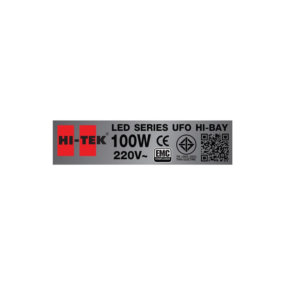 โคมไฮเบย์ LED HI-TEK HFIHE0100D 100 วัตต์ DAYLIGHT สีดำ