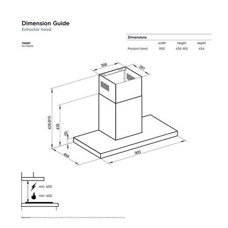เครื่องดูดควันกระโจม ELECTROLUX ECT9623X 90 ซม._7
