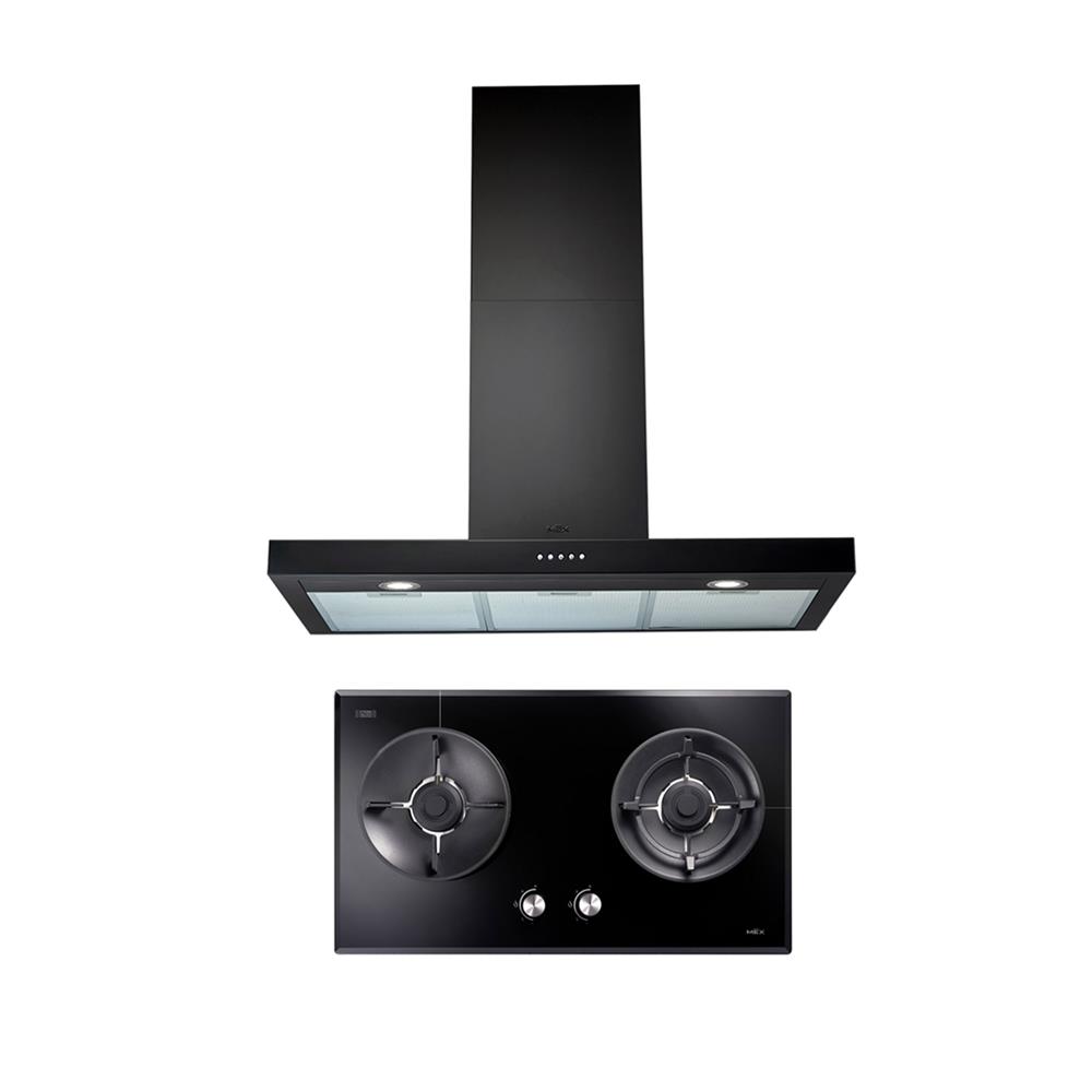 เตาฝังและเครื่องดูดควัน MEX V7812MHR+K633B90