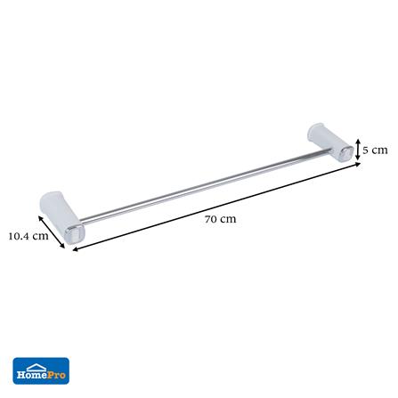 ราวแขวนผ้าพร้อมขอแขวน MOYA BAS-1003W สีขาว_5