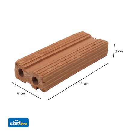 อิฐแดง 2 รู ONGROUND 3x6x14 ซม. (100 ก้อน/กระสอบ)_3