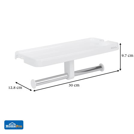 ที่ใส่กระดาษชำระคู่ MOYA BAS-1007W สีขาว_5