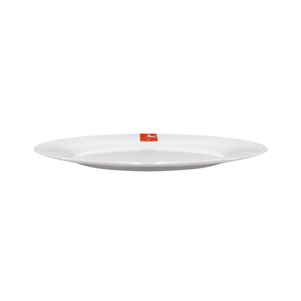 จานเปล ABS 8 นิ้ว GOLDEN HORSE สีขาว