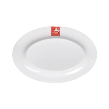 จานเปล ABS 8 นิ้ว GOLDEN HORSE สีขาว_1