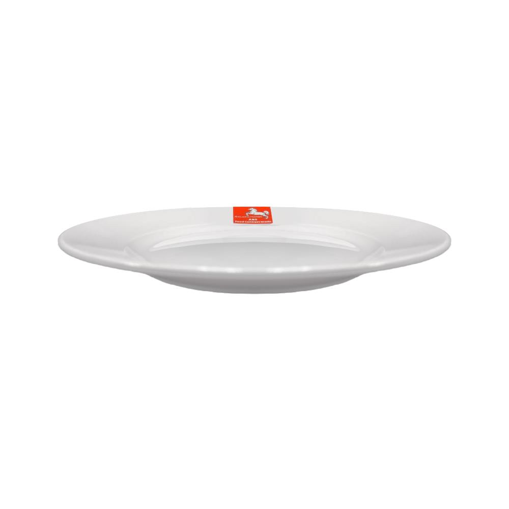 จานตื้น ABS 6.5 นิ้ว GOLDEN HORSE สีขาว