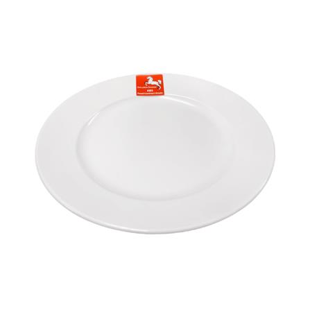 จานตื้น ABS 6.5 นิ้ว GOLDEN HORSE สีขาว_0