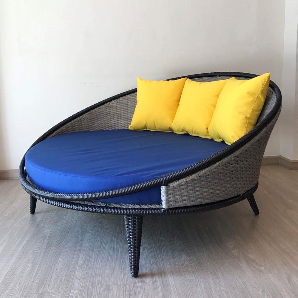 เตียงพักผ่อน IVY DB034 GALAXY DAYBED สีเทา/ดำ