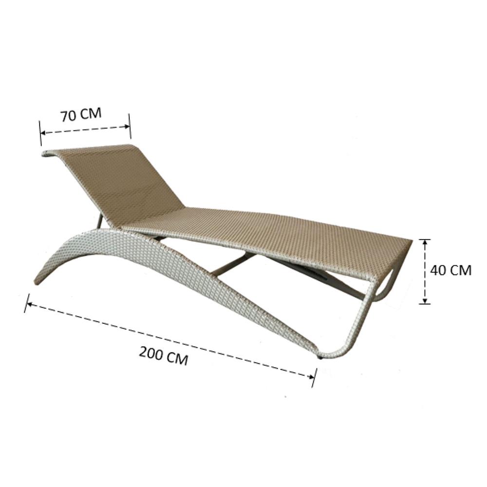 เตียงริมสระ IVY VENIENCE SUNBED SB018 สีน้ำตาล