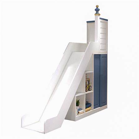 เตียง 2 ชั้น 5 ฟุต DREAM CAR KID CASTLE SLIDER สีน้ำเงิน/ขาว_2