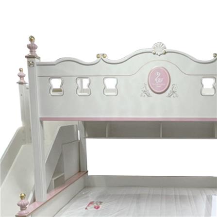 เตียง 2 ชั้น 4 ฟุต DREAM CAR KID QUEEN SLIDER 1007-4 สีชมพู/ขาว_2