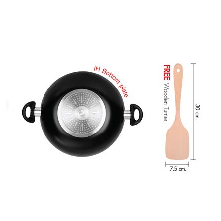 ชุดกระทะ 26 ซม. พร้อมฝาแก้ว ZEBRA WISDOM 3 ชิ้น_2