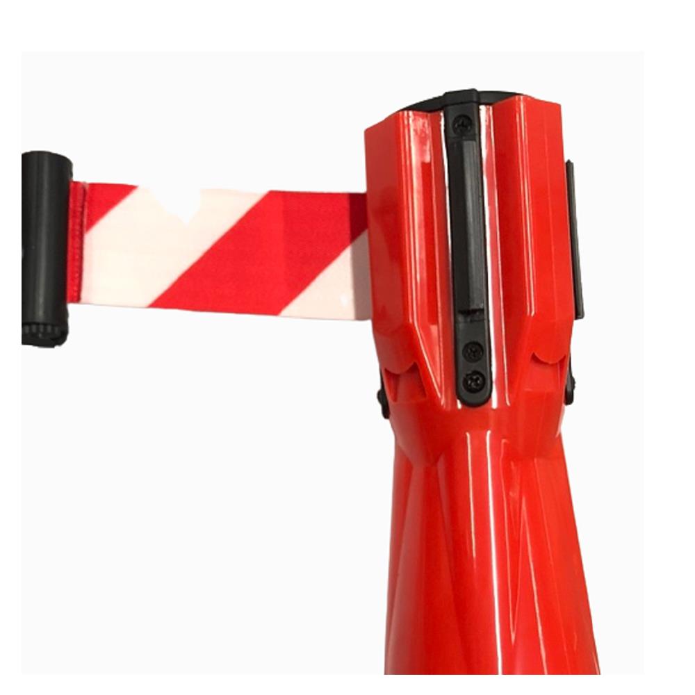 เทปกั้นเขตสวมกรวย RIGHT 3 เมตร สีขาว/แดง