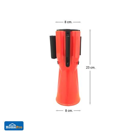 เทปกั้นเขตสวมกรวย RIGHT 3 เมตร สีขาว/แดง_3