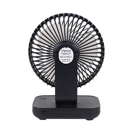 พัดลมพกพา 5 นิ้ว MEGALEC D606 สีดำ_2