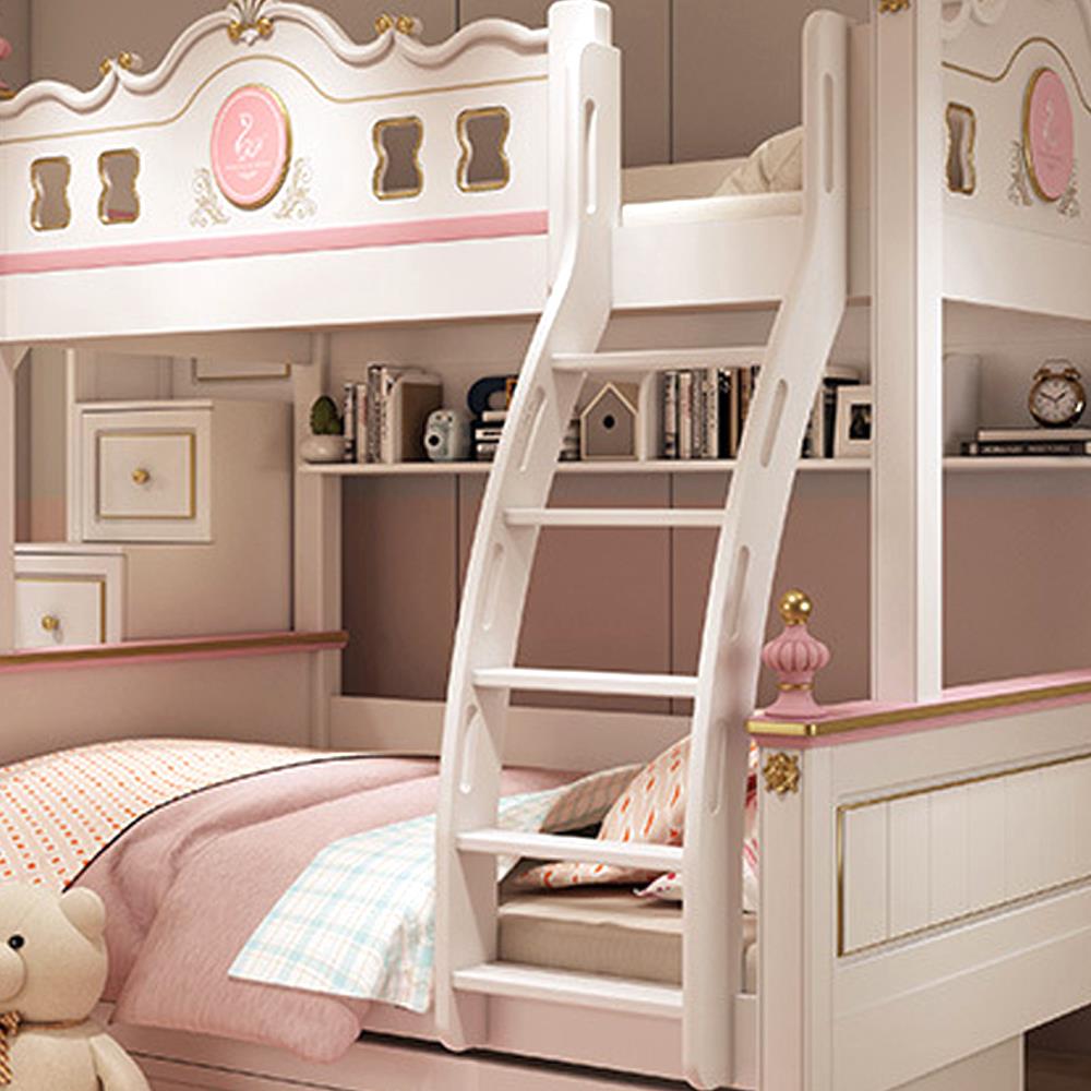 เตียง 2 ชั้น 4 ฟุต DREAM CAR KID QUEEN 1007-4 สีชมพู/ขาว