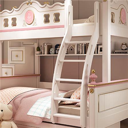 เตียง 2 ชั้น 4 ฟุต DREAM CAR KID QUEEN 1007-4 สีชมพู/ขาว_2