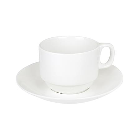 ชุดถ้วยกาแฟ PORCELAIN 220 มล. KECH SNOW STACK