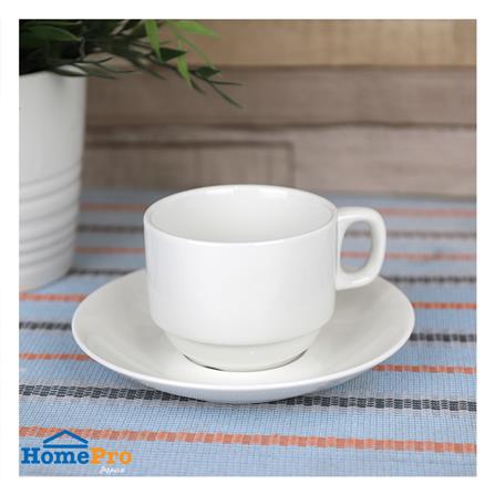 ชุดถ้วยกาแฟ PORCELAIN 220 มล. KECH SNOW STACK_4