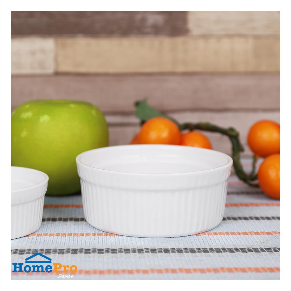 ถ้วยอบ PORCELAIN 4 นิ้ว KECH SNOW CUP CAKE FLAT