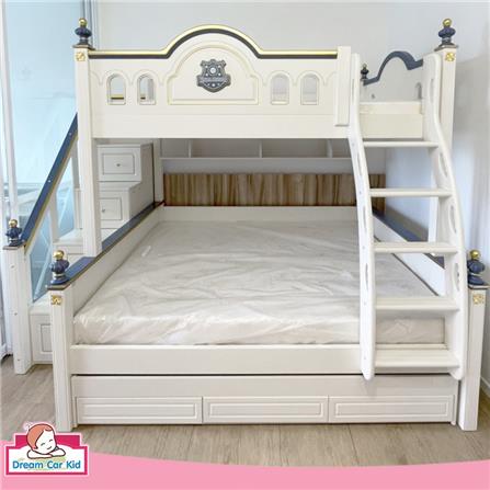 เตียง 2 ชั้น 5 ฟุต DREAM CAR KID CASTLE 1006-5 สีน้ำเงิน/ขาว_6
