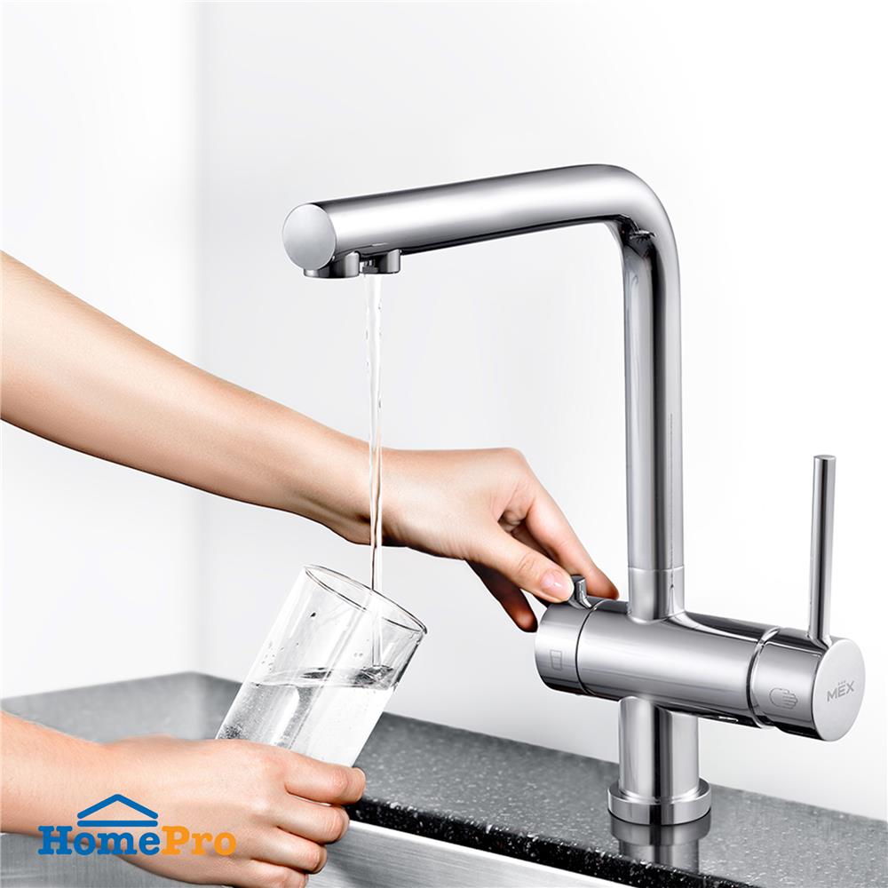 ก๊อกซิงค์ผสม MEX 1355-D6 สีโครม