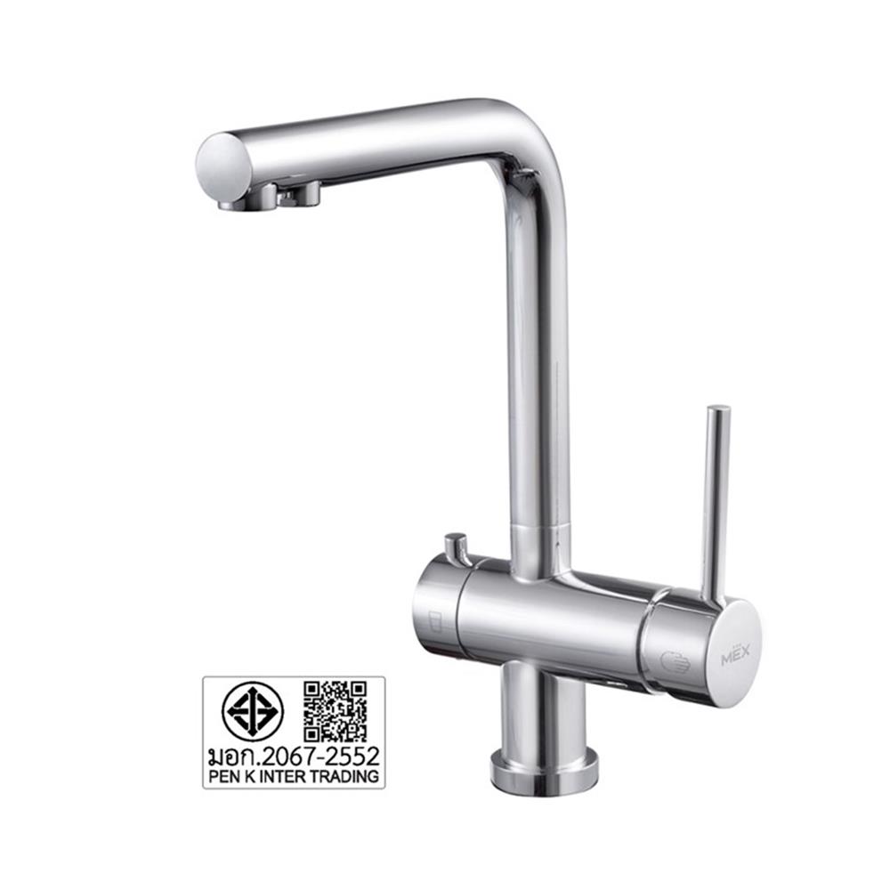 ก๊อกซิงค์ผสม MEX 1355-D6 สีโครม