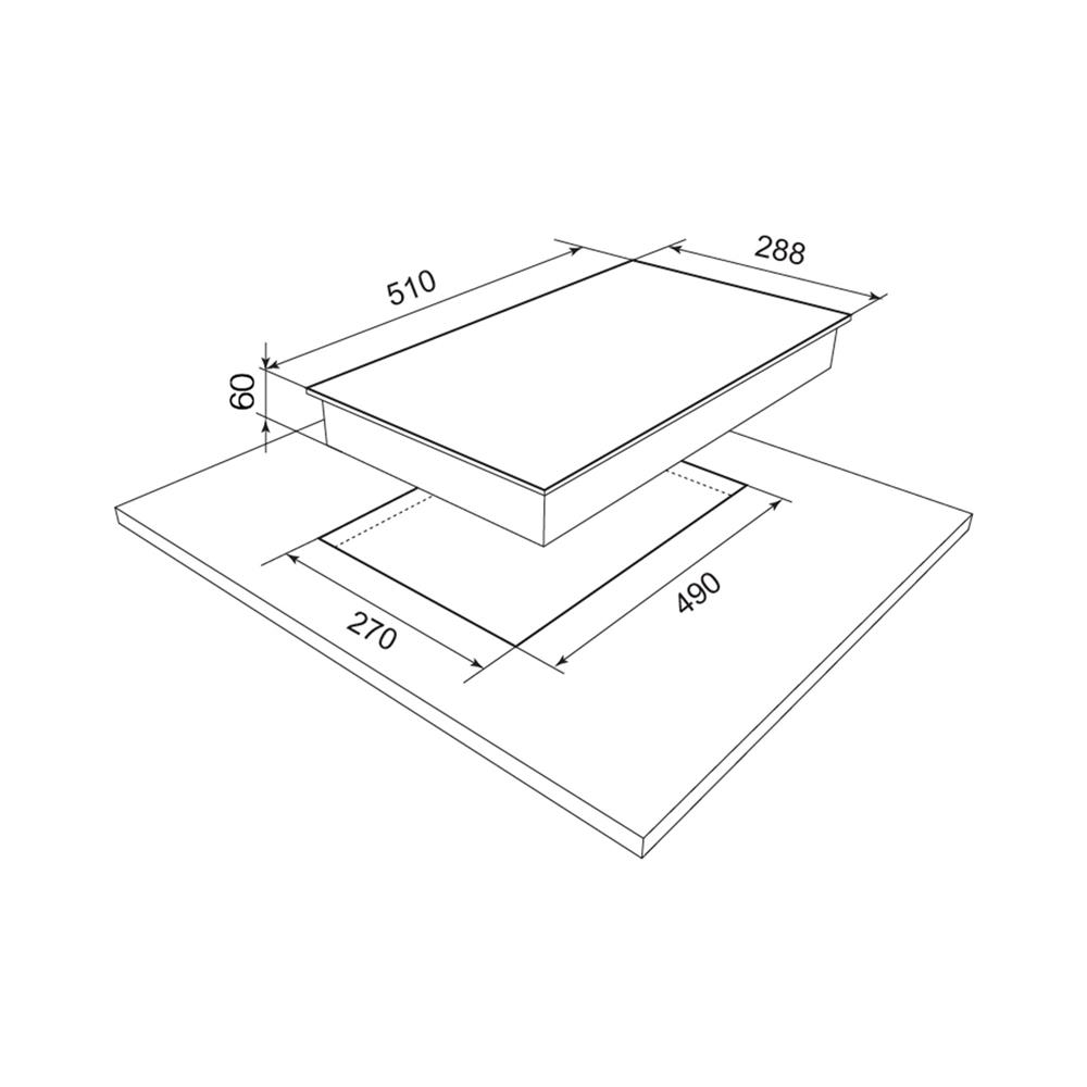 เตาฝังอินดักชั่น MEX HIM432 30 ซม.