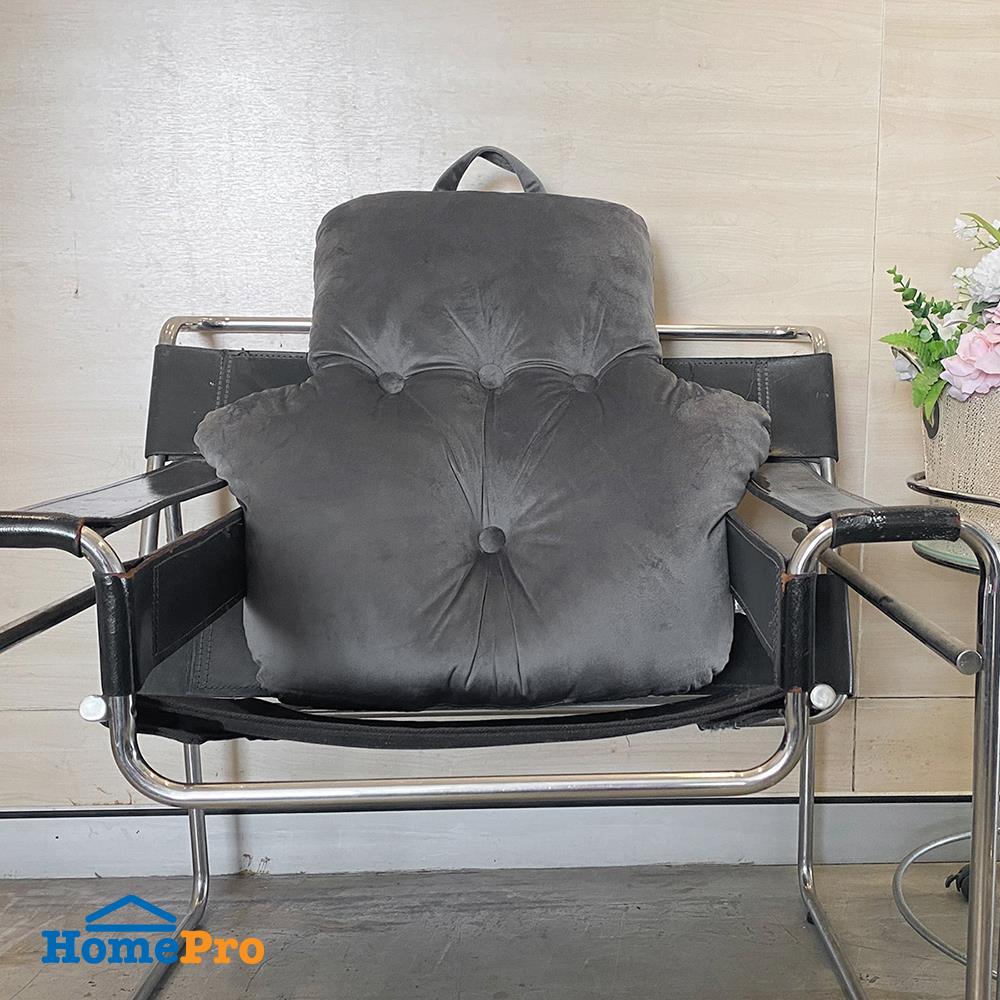เบาะรองหลัง HOME LIVING STYLE HOWDENA 28X28 นิ้ว สีเทา
