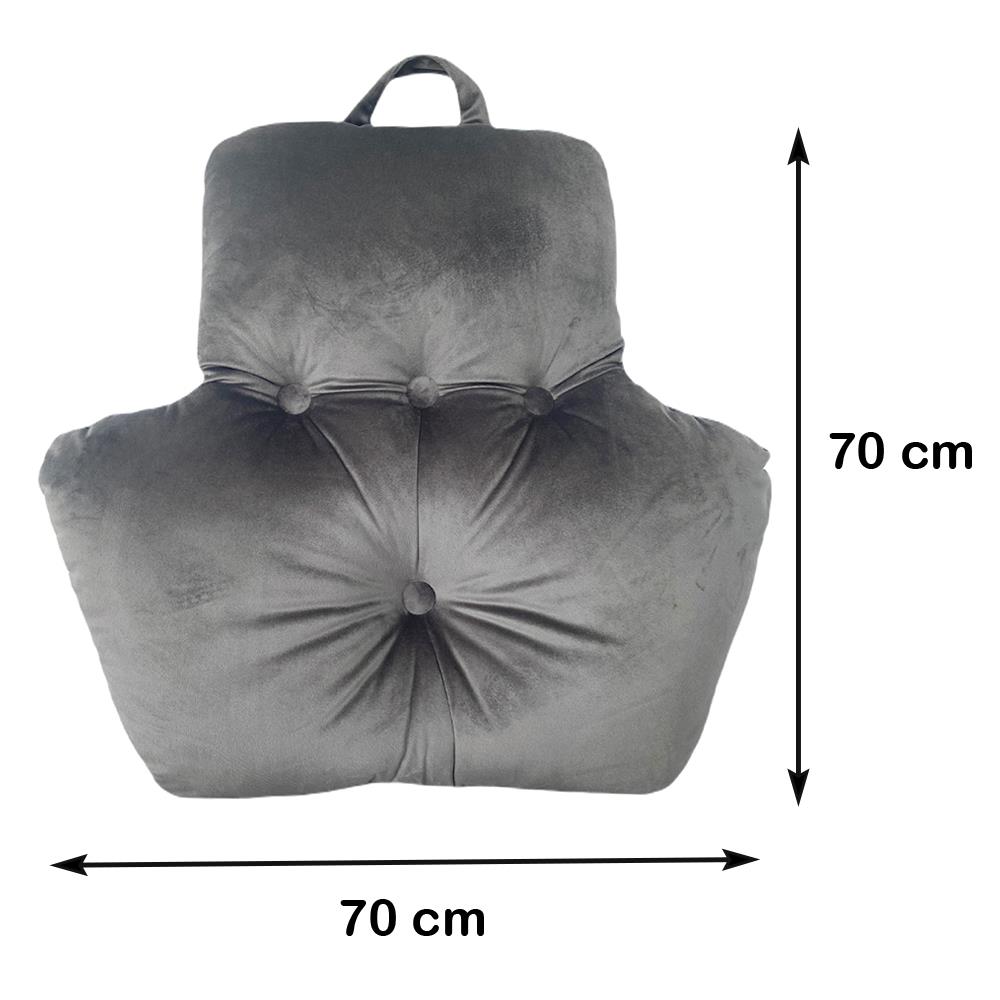 เบาะรองหลัง HOME LIVING STYLE HOWDENA 28X28 นิ้ว สีเทา