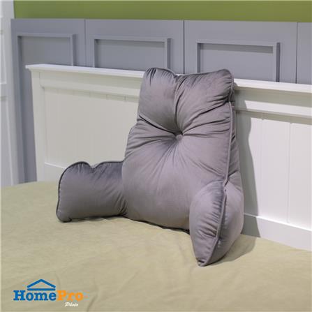 เบาะรองหลัง HOME LIVING STYLE MIAOW 20X26 นิ้ว สีเทา_3