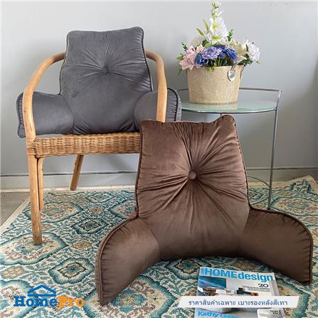 เบาะรองหลัง HOME LIVING STYLE MIAOW 20X26 นิ้ว สีเทา_5