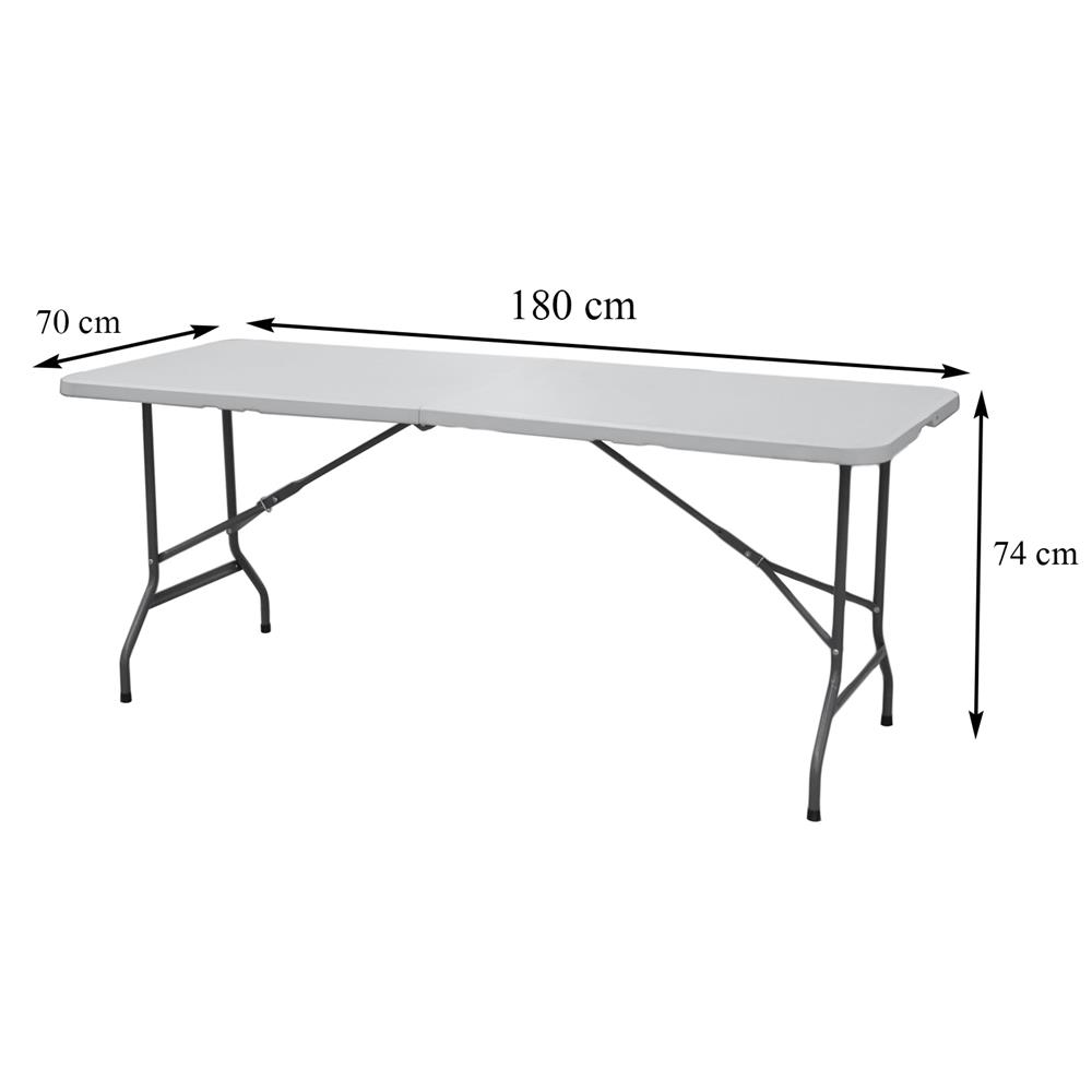 โต๊ะพับอเนกประสงค์ HDPE ME LIVING 180 ซม. สีขาว