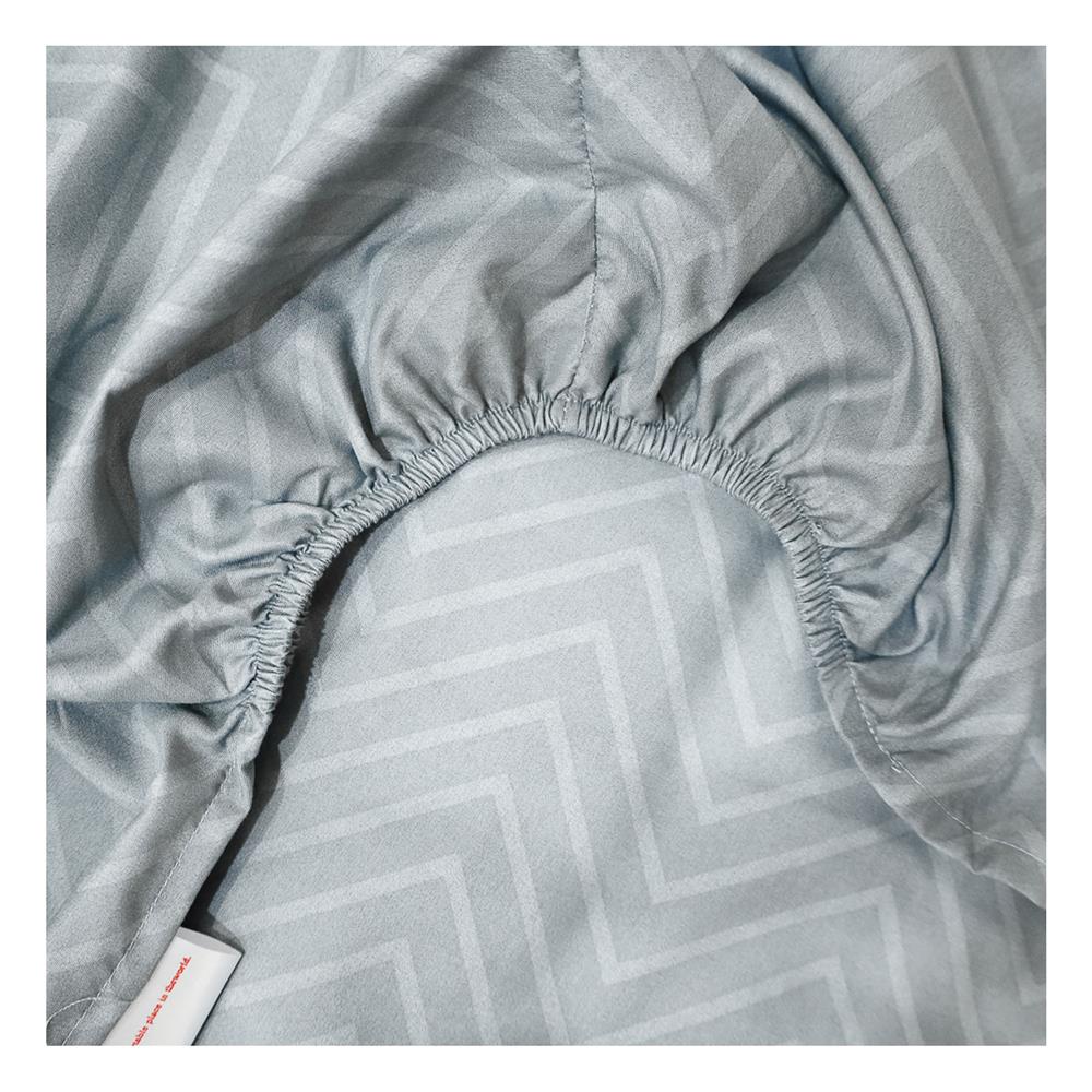 ชุดผ้าปูที่นอน 5 ฟุต 5 ชิ้น SLUMBERLAND ANFIELD สี GRAY/BLUE