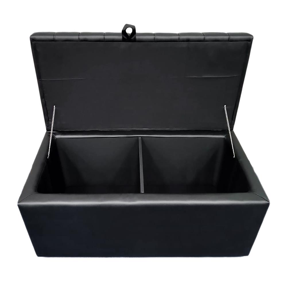 สตูลเหลี่ยม 2 ที่นั่ง FURDINI KIMBER PU สีดำ