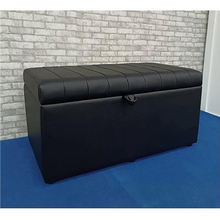 สตูลเหลี่ยม 2 ที่นั่ง FURDINI KIMBER PU สีดำ_6