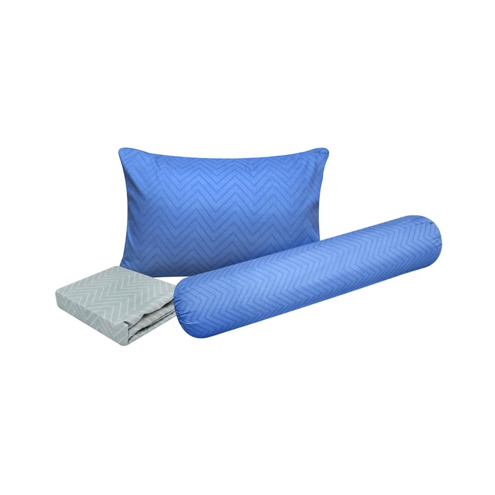 ชุดผ้าปูที่นอน 3.5 ฟุต 3 ชิ้น SLUMBERLAND ANFIELD สี GRAY/BLUE