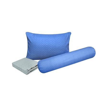 ชุดผ้าปูที่นอน 3.5 ฟุต 3 ชิ้น SLUMBERLAND ANFIELD สี GRAY/BLUE_1