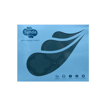 ชุดผ้าปูที่นอน 6 ฟุต 3 ชิ้น SYNDA PATIOLA สีเขียว_3