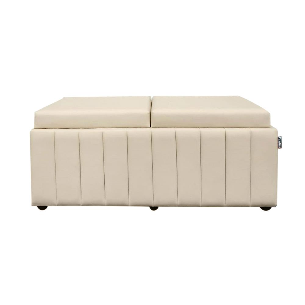 สตูลเหลี่ยม 2 ที่นั่ง FURDINI HELENA PU สีเบจ