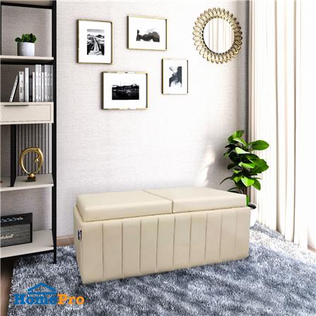 สตูลเหลี่ยม 2 ที่นั่ง FURDINI HELENA PU สีเบจ_6