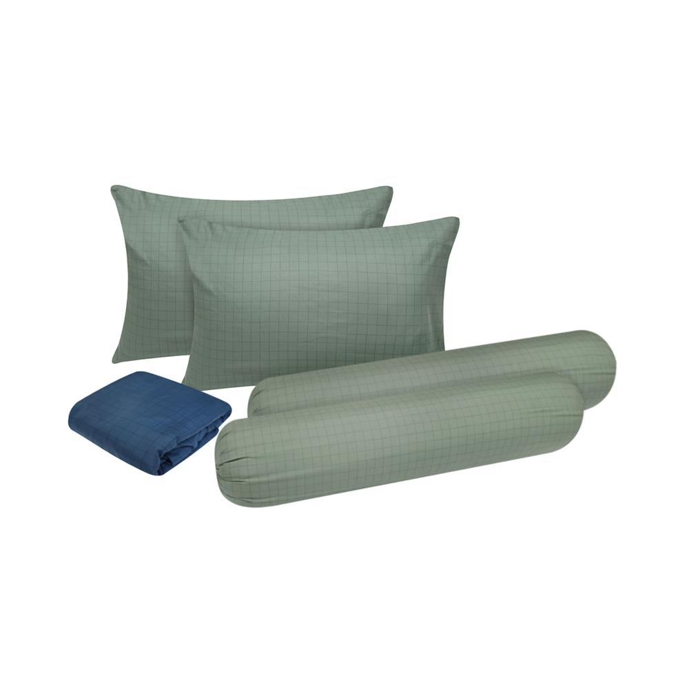 ชุดผ้าปูที่นอน 6 ฟุต 5 ชิ้น SLUMBERLAND STAMFORD BLUE/GREEN