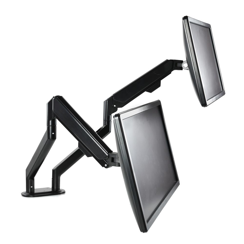 แขนจับจอมอนิเตอร์แบบจอคู่ BEWELL EA07 สีดำ