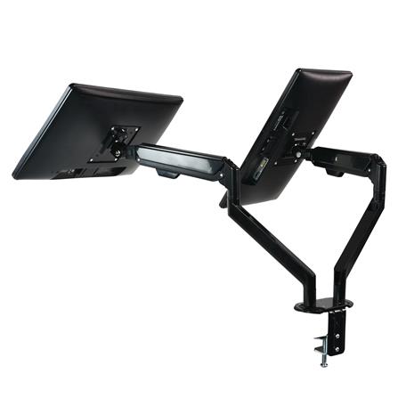 แขนจับจอมอนิเตอร์แบบจอคู่ BEWELL EA07 สีดำ_0