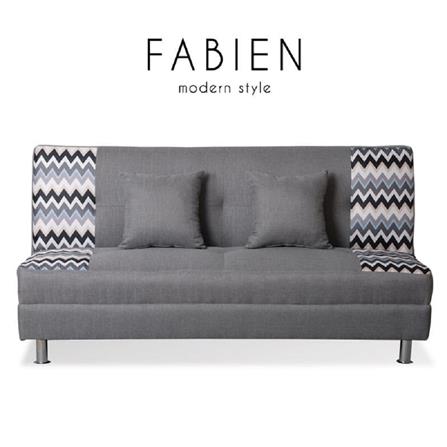 โซฟาเบด AS FURNITURE FABIEN ผ้า สีเทา_4