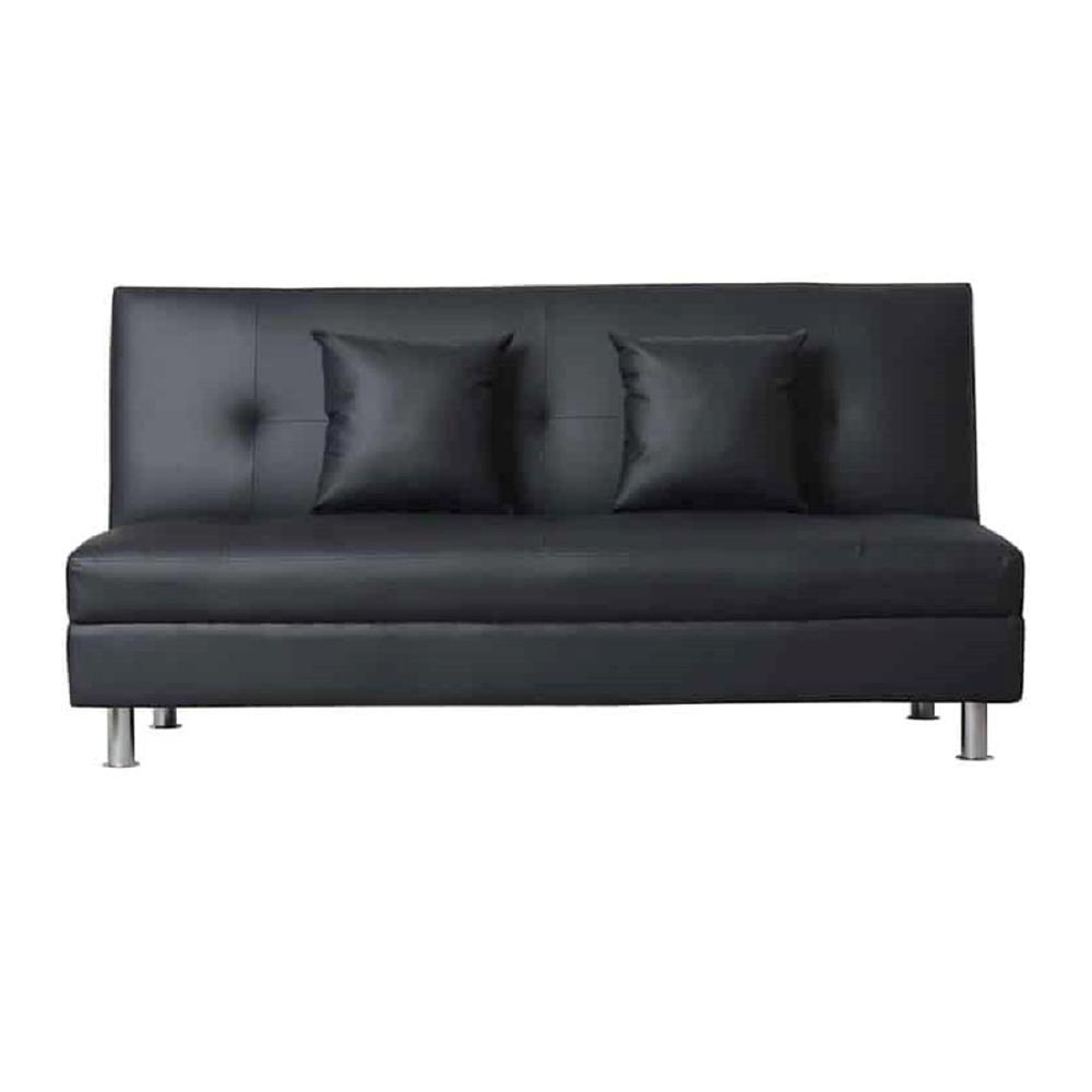 โซฟาเบด AS FURNITURE FABIEN PVC สีดำ