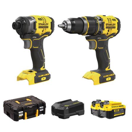 ชุดสว่านและไขควงกระแทกไร้สาย (พร้อมแบตเตอรี่) STANLEY SBDI469M2T-B1 20 โวลต์_3
