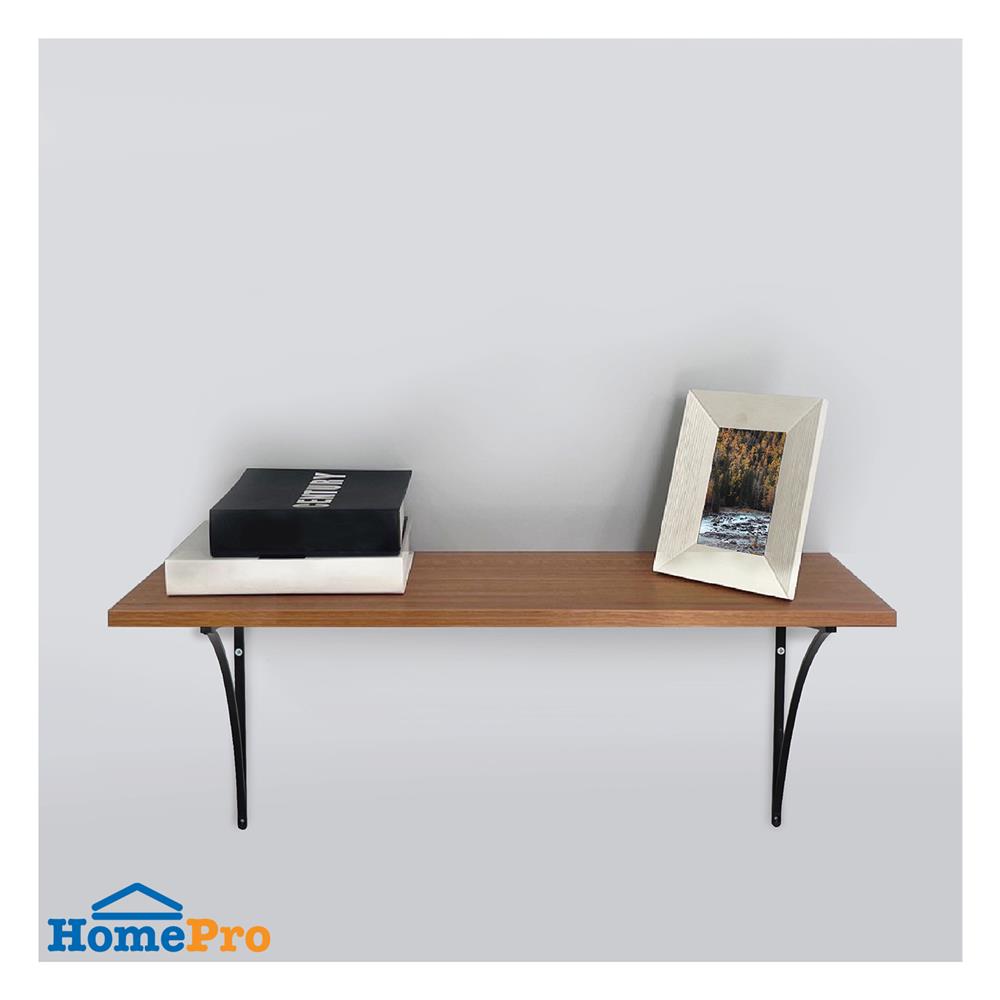 แผ่นชั้นไม้เมลามีน STACKO 80X24X1.6 ซม. ASIAN TEAK