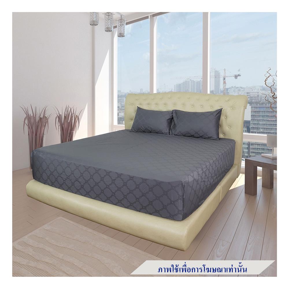 ชุดผ้าปูที่นอน 3.5 ฟุต 2 ชิ้น SYNDA PATIOLA สี GREY
